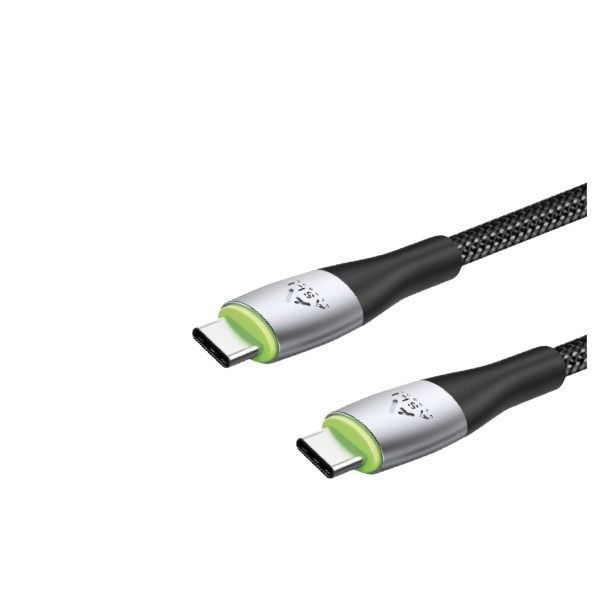 كيبل Power Wire Ultra من أسلي جلوبال 2 متر USB-C إلى USB-C | أسود كيبل Power Wire Ultra من أسلي جلوبال 2 متر USB-C إلى USB-C | أسود